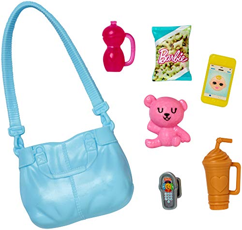 BARBIE SET DE JUEGOS DE NIÑERA CON MUÑECA SKIPPER MUÑECO BEBÉ COCHECITO SALTARÍN Y ACCESORIOS TEMÁTICOS PARA NIÑOS DE 3 A 7 AÑOS - 5