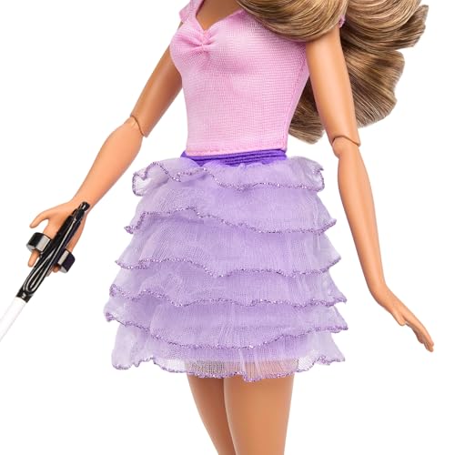 BARBIE FASHIONISTAS DOLL 228 BLIND BARBIE DOLL CON PARTE SUPERIOR ROSA Y FALDA CON VOLANTES CON BASTÓN Y GAFAS DE SOL - 6