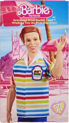 MUÑECA COLECCIONABLE DE BARBIE LA PELÍCULA ALLAN MICHAEL CERA COMO ALLAN CON 2 ATUENDOS REMOVIBLES DE LA PELÍCULA TRAJE DE SALTO - 6