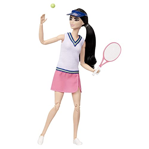 MUÑECA BARBIE Y ACCESORIOS MUÑECA DE JUGADORA DE TENIS PROFESIONAL CON RAQUETA Y PELOTA - 3
