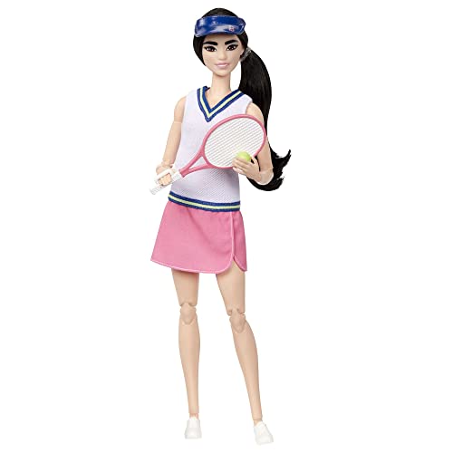 MUÑECA BARBIE Y ACCESORIOS MUÑECA DE JUGADORA DE TENIS PROFESIONAL CON RAQUETA Y PELOTA - 5