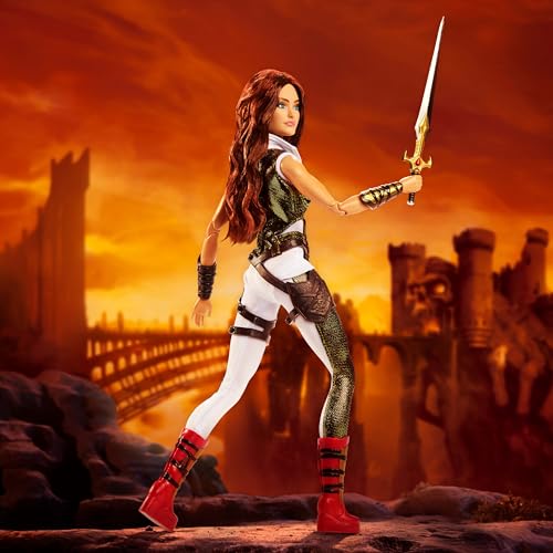 BARBIE MUÑECA EXCLUSIVA TEELA COLECCIONABLE EN MONO ESPADA SOPORTE PARA MUÑECAS Y EMBALAJE EXHIBIDO TEMA DE PELÍCULA MOTU - 5