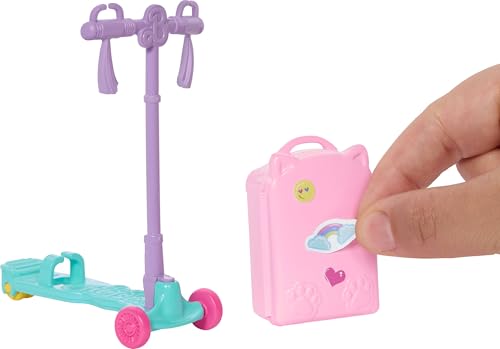 BARBIE CLUB CHELSEA LIMITLESS ADVENTURE BLONDE MUÑECA SCOOTER RODANTE Y ACCESORIOS TEMÁTICOS DE VIAJE - 3