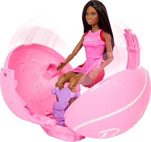 BARBIE MUÑECO Y ACCESORIOS DE JUGADOR DE TENIS CON MUÑECA BRUNETTE FASHION Y 8 SORPRESAS Y UNA FUNDA PARA PELOTA DE TENIS - 4