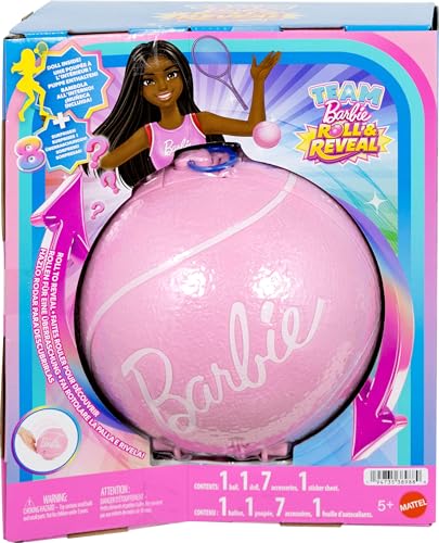 BARBIE MUÑECO Y ACCESORIOS DE JUGADOR DE TENIS CON MUÑECA BRUNETTE FASHION Y 8 SORPRESAS Y UNA FUNDA PARA PELOTA DE TENIS - 6