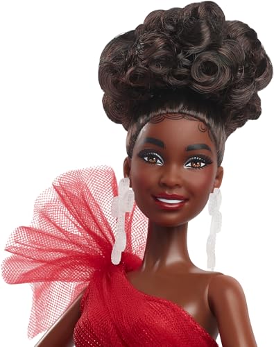 MUÑECA BARBIE SIGNATURE MUÑECA DE MODA FESTIVA DE 2024 CON CABELLO CASTAÑO USANDO VESTIDO A CUADROS REGALO DE COLECCIONISTA - 2