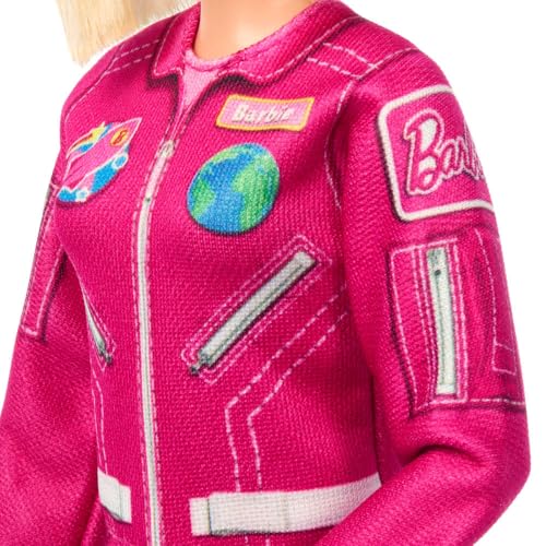 BARBIE CAREERS MUÑECA DE MODA ASTRONAUTA CON LOOK REMOVIBLE CON TRAJE ESPACIAL ROSA Y ZAPATOS MÁS ACCESORIO DE CASCO CARRERA - 3