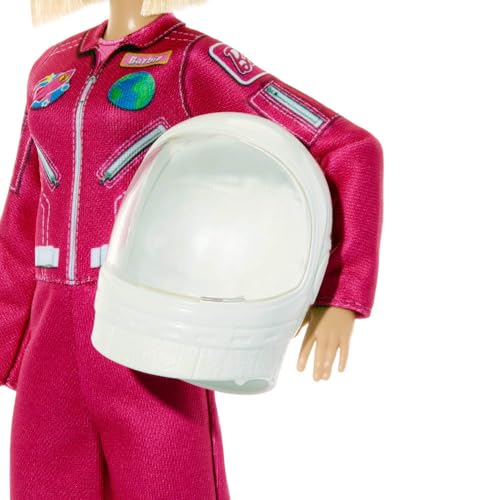 BARBIE CAREERS MUÑECA DE MODA ASTRONAUTA CON LOOK REMOVIBLE CON TRAJE ESPACIAL ROSA Y ZAPATOS MÁS ACCESORIO DE CASCO CARRERA - 5