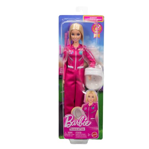 BARBIE CAREERS MUÑECA DE MODA ASTRONAUTA CON LOOK REMOVIBLE CON TRAJE ESPACIAL ROSA Y ZAPATOS MÁS ACCESORIO DE CASCO CARRERA - 6
