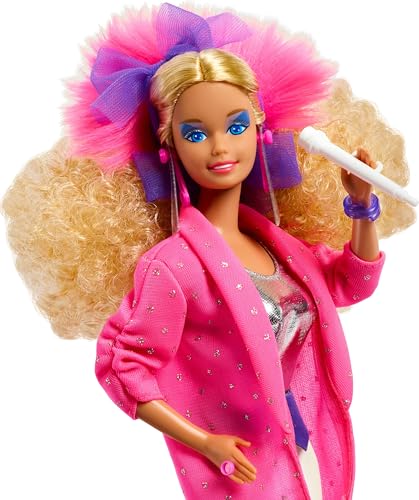 BARBIE SIGNATURE DOLL AND THE ROCKERS COLLECTIBLE REPRO DOLL LÍNEA 40 ANIVERSARIO DE 1986 SOPORTE PARA MUÑECA Y EMBALAJE - 3