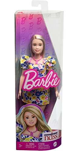 MUÑECA BARBIE FASHIONISTAS 208 CON SÍNDROME DE DOWN USANDO VESTIDO FLORAL CREADA EN ASOCIACIÓN CON LA SOCIEDAD NACIONAL - 6