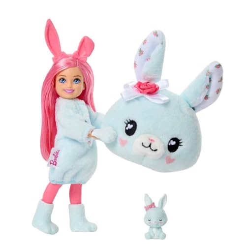 BARBIE CUTIE REVEAL CUDDLY SERIES CHELSEA MUÑECAS PEQUEÑAS Y ACCESORIOS CON 6 SORPRESAS INCLUYENDO CAMBIO DE COLOR Y MINI - 4