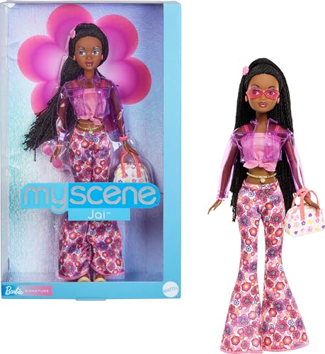 BARBIE MUÑECA Y ACCESORIOS SIGNATURE MY SCENE JAI TRENZAS NEGRAS TRAJE INSPIRADO EN Y2K CON PARTE SUPERIOR ROSA CHAQUETA - 1