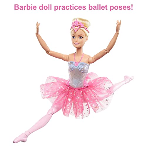 MUÑECA BARBIE DREAMTOPIA TWINKLE LIGHTS BALLERINA CON CABELLO RUBIO Y FUNCIÓN DE LUZ QUE LLEVA UNA CINTA REAL PARA LA CABEZA - 3