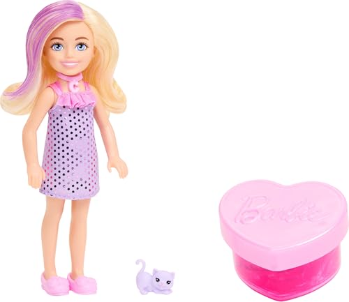 SET DE MUÑECAS BARBIE PARTY UNBOXED CHELSEA SERIE GLAM PARTY CON 6 SORPRESAS INCLUYENDO MASCOTA Y CAMBIO DE COLOR LOS ESTILOS - 2