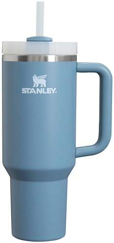 STANLEY QUENCHER H20 VASO TÉRMICO CON ASA Y PAJITA 40 OZ TAPA FLOWSTATE DE 3 POSICIONES COMPATIBLE CON PORTAVASOS PARA VIAJES - 1
