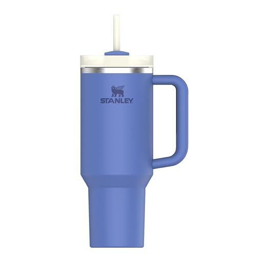 STANLEY QUENCHER H20 VASO CON POPOTE DE 40 OZ TAPA FLOWSTATE DE 3 POSICIONES COMPATIBLE CON PORTAVASOS PARA VIAJES VASO DE ACERO - 1