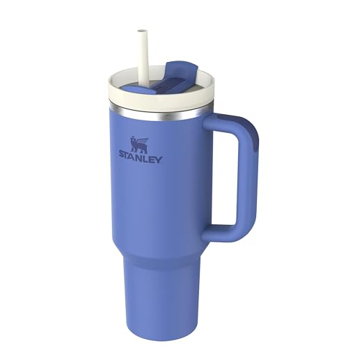 STANLEY QUENCHER H20 VASO CON POPOTE DE 40 OZ TAPA FLOWSTATE DE 3 POSICIONES COMPATIBLE CON PORTAVASOS PARA VIAJES VASO DE ACERO - 3