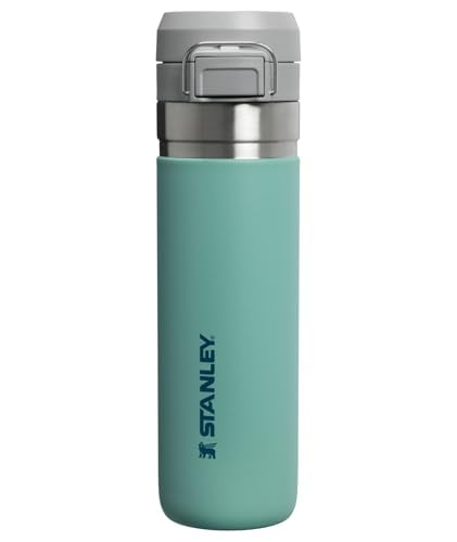 STANLEY QUICK FLIP GO BOTELLA DE AGUA DE 24 ONZAS TAPA DE BOTÓN A PRUEBA DE FUGAS Y PLEGABLE PARA VIAJES Y DEPORTES ACERO - 1