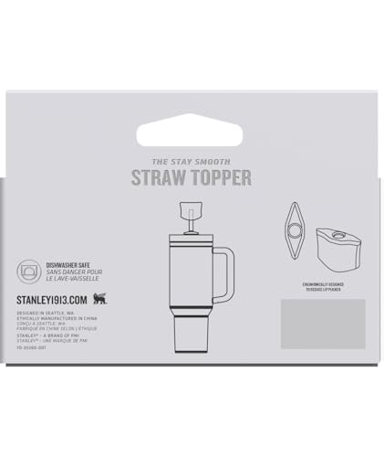 STANLEY QUENCHER STAY SMOOTH ANTIPUCKER TAPA CON PAJITA DE 2 PAQUETES TAPA CON PAJITA ERGONÓMICA PARA SORBER A TRAVÉS DEL ASA - 4