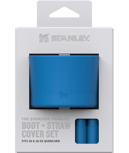 STANLEY QUENCHER TAPA PARA BOTA Y POPOTE PROTECTOR DE SILICONA ANTIDESLIZANTE PARA VASO DE 20 Y 30 ONZAS CON ASA JUEGO - 1