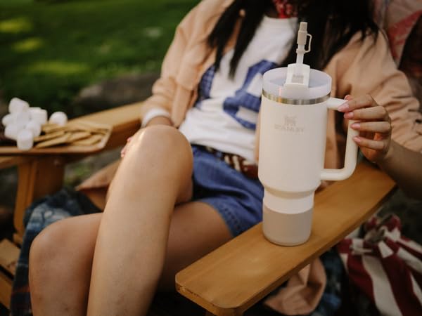 STANLEY QUENCHER TAPA PARA BOTA Y POPOTE PROTECTOR DE SILICONA ANTIDESLIZANTE PARA VASO DE 20 Y 30 ONZAS CON ASA JUEGO - 3