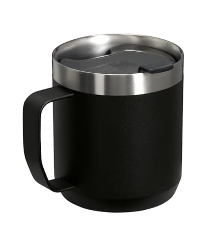 STANLEY TAZA DE CAMPAMENTO STAYHOT 12 OZ TAPA CON PRESIÓN PARA BEBER TAZA PARA CAFÉ TÉ Y BEBIDAS TAZA DE CAFÉ DE ACERO - 3