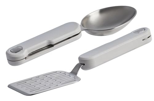STANLEY WILDFARE PRO JUEGO DE UTENSILIOS PLEGABLES DE ACERO INOXIDABLE ESPÁTULA Y CUCHARA PLEGABLE UTENSILIOS DE COCINA - 3