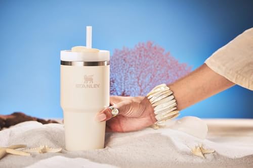 STANLEY QUENCHER H20 VASO CON PAJILLA DE 20 ONZAS TAPA DE 3 POSICIONES FLOWSTATE COMPATIBLE CON PORTAVASOS PARA VIAJES VASO - 6