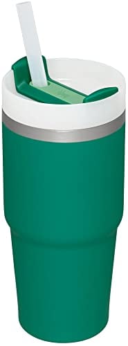 STANLEY QUENCHER H20 VASO CON POPOTE DE 14 OZ TAPA FLOWSTATE DE 3 POSICIONES COMPATIBLE CON PORTAVASOS PARA VIAJES VASO DE ACERO - 2