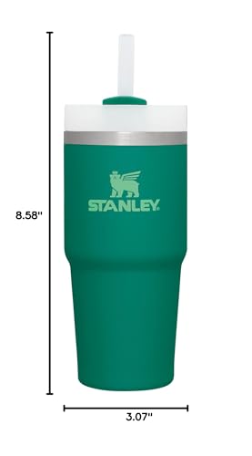 STANLEY QUENCHER H20 VASO CON POPOTE DE 14 OZ TAPA FLOWSTATE DE 3 POSICIONES COMPATIBLE CON PORTAVASOS PARA VIAJES VASO DE ACERO - 4