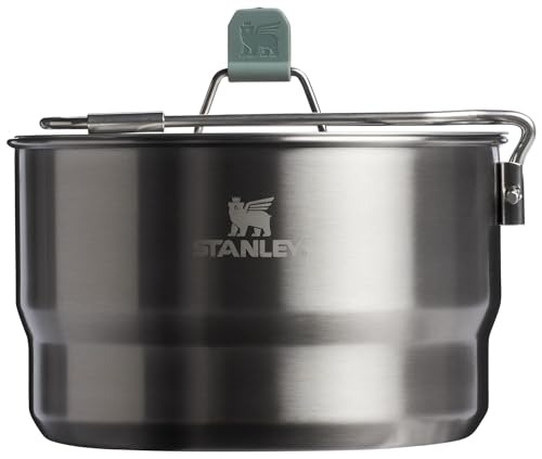 STANLEY WILDFARE GO JUEGO DE PREPARACIÓN Y COCINA DE ACERO INOXIDABLE DE 14 PIEZAS CACEROLA DE 165 CUARTOS DE GALÓN CON MANGO - 1