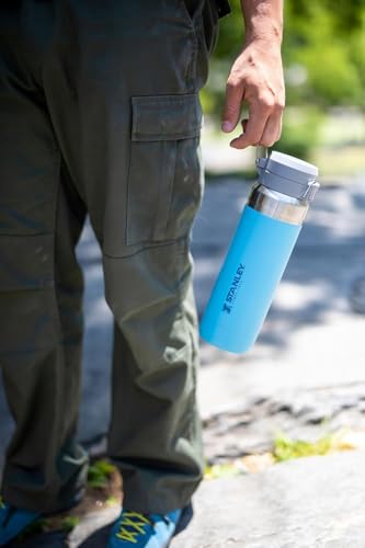 STANLEY QUICK FLIP GO BOTELLA DE AGUA DE 24 OZ TAPA CON BOTÓN PULSADOR A PRUEBA DE FUGAS Y EMPACABLE PARA VIAJES Y DEPORTES - 6