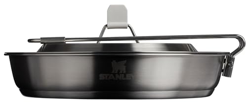 STANLEY WILDFARE PRO JUEGO DE SARTÉN DE ACERO INOXIDABLE DE 15 PIEZAS SARTÉN DE 875 PULGADAS CON MANGO PLEGABLE Y DE BLOQUEO - 1