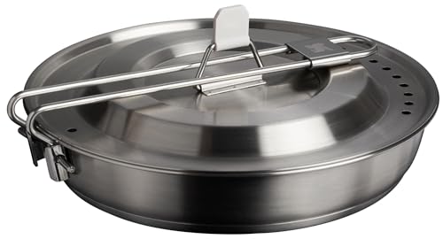 STANLEY WILDFARE PRO JUEGO DE SARTÉN DE ACERO INOXIDABLE DE 15 PIEZAS SARTÉN DE 875 PULGADAS CON MANGO PLEGABLE Y DE BLOQUEO - 3