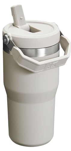 STANLEY ICEFLOW VASO CON PAJILLA ABATIBLE CON ASA DE 20 ONZAS TAPA GIRATORIA Y POPOTE ABATIBLE BOTELLA DE AGUA RESISTENTE - 2