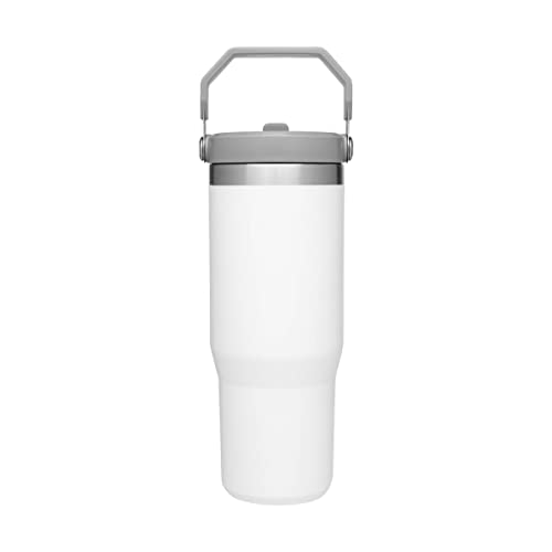 STANLEY ICEFLOW VASO CON PAJILLA ABATIBLE CON ASA 30 ONZAS TAPA GIRATORIA Y POPOTE ABATIBLE BOTELLA DE AGUA RESISTENTE A FUGAS - 3