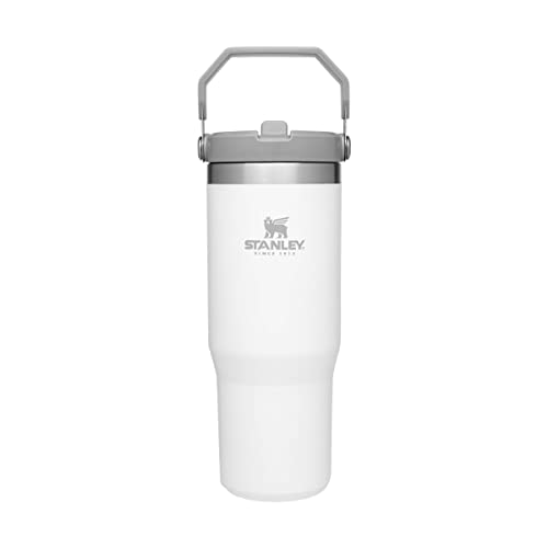 STANLEY ICEFLOW VASO CON PAJILLA ABATIBLE CON ASA 30 ONZAS TAPA GIRATORIA Y POPOTE ABATIBLE BOTELLA DE AGUA RESISTENTE A FUGAS - 5