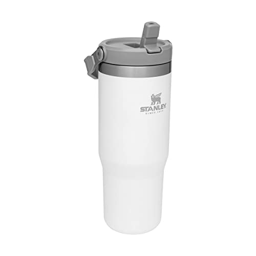 STANLEY ICEFLOW VASO CON PAJILLA ABATIBLE CON ASA 30 ONZAS TAPA GIRATORIA Y POPOTE ABATIBLE BOTELLA DE AGUA RESISTENTE A FUGAS - 6