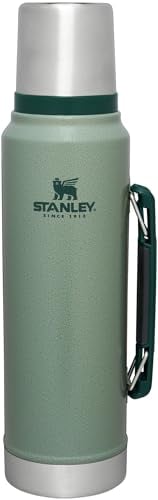 STANLEY BOTELLA CLÁSICA LEGENDARIA AL VACÍO DE 11 CUARTOS DE GALÓN BOCA ANCHA CON TAPA DE VASO A PRUEBA DE FUGAS MANTIENE - 1