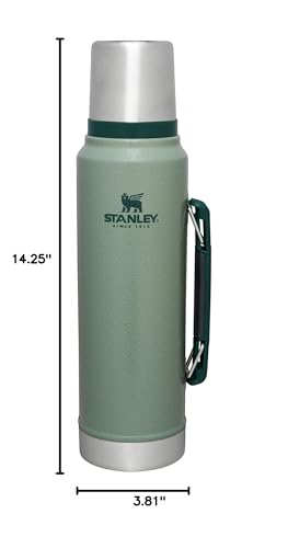 STANLEY BOTELLA CLÁSICA LEGENDARIA AL VACÍO DE 11 CUARTOS DE GALÓN BOCA ANCHA CON TAPA DE VASO A PRUEBA DE FUGAS MANTIENE - 6