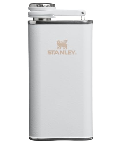 STANLEY CLASSIC EASY FILL FRASCO DE BOCA ANCHA DE 8 ONZAS FRASCO DE CADERA A PRUEBA DE FUGAS TAPA CONECTADA CON BISAGRA QUE - 1