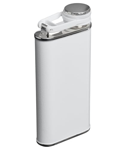 STANLEY CLASSIC EASY FILL FRASCO DE BOCA ANCHA DE 8 ONZAS FRASCO DE CADERA A PRUEBA DE FUGAS TAPA CONECTADA CON BISAGRA QUE - 3