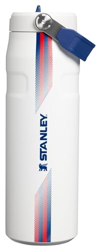 STANLEY ICEFLOW FLIP STRAW 20 WATER BOTTLE 24 OZ BUILTIN STRAW WITH LARGER OPENING LIGHTWEIGHT AND LEAK RESISTANT INSULATED - 1