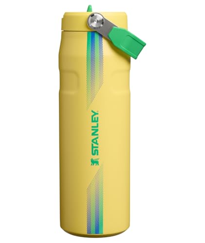 STANLEY ICEFLOW FLIP STRAW 20 WATER BOTTLE 24 OZ BUILTIN STRAW WITH LARGER OPENING LIGHTWEIGHT AND LEAK RESISTANT INSULATED - 1