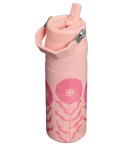 STANLEY ICEFLOW FLIP STRAW 20 WATER BOTTLE 24 OZ BUILTIN STRAW WITH LARGER OPENING LIGHTWEIGHT AND LEAK RESISTANT INSULATED - 3