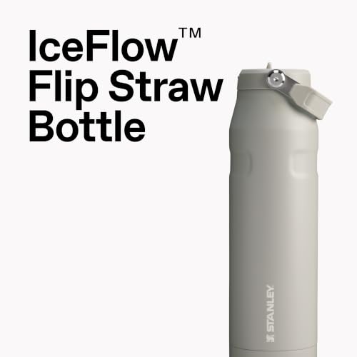 STANLEY ICEFLOW FLIP STRAW 20 WATER BOTTLE 24 OZ BUILTIN STRAW WITH LARGER OPENING LIGHTWEIGHT AND LEAK RESISTANT INSULATED - 4