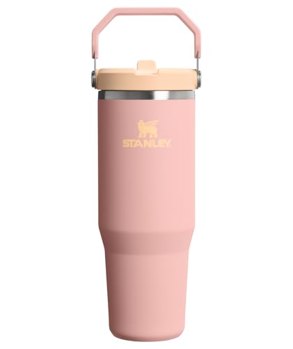 STANLEY ICEFLOW 20 VASO CON PAJILLA ABATIBLE CON ASA 30 ONZAS TAPA GIRATORIA Y POPOTE ABATIBLE BOTELLA DE AGUA RESISTENTE - 1