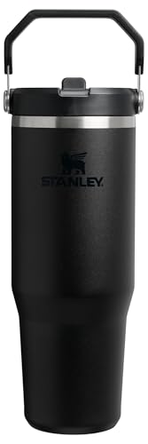 STANLEY ICEFLOW 20 VASO CON PAJILLA ABATIBLE CON ASA 30 ONZAS TAPA GIRATORIA Y POPOTE ABATIBLE BOTELLA DE AGUA RESISTENTE - 1