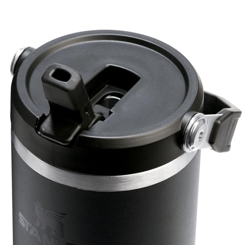 STANLEY ICEFLOW 20 VASO CON PAJILLA ABATIBLE CON ASA 30 ONZAS TAPA GIRATORIA Y POPOTE ABATIBLE BOTELLA DE AGUA RESISTENTE - 2